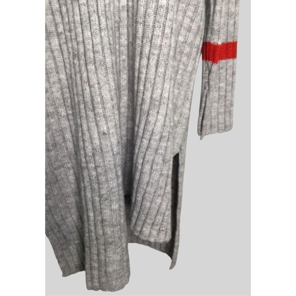 Avantlook Neiman Marcus Knit Sweater Dress Women's Small Cowl Neck Gray Neutral - Picture 6 of 8